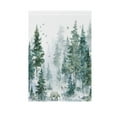 thumbnail image 3 of 28x40 inch Double-Sided Garden Flags Banners Vibrant Outdoor Decor for House Patio Outdoor Green Snowy Forest Scene, 3 of 6