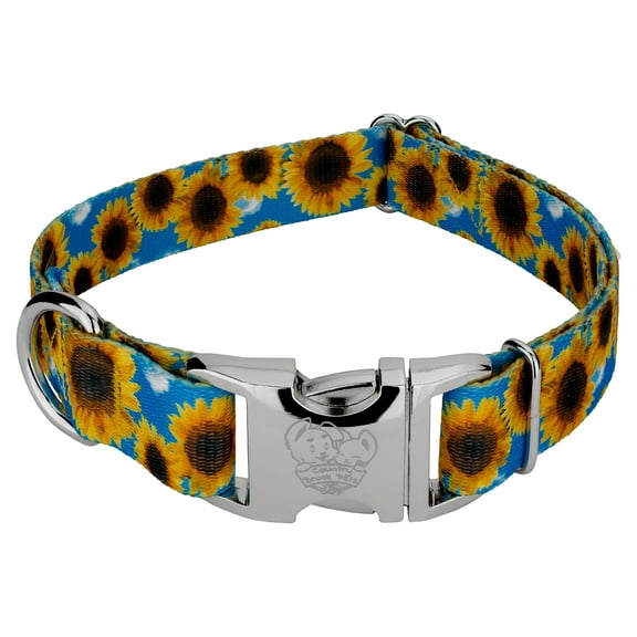 Country Brook Petz® Premium Sunflowers Dog Collar, Small