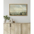 thumbnail image 6 of Drsoum Vintage Landscape 16x24in Brown Framed Canvas Wall Art Retro Rustic Village Prints Modern Decor, 6 of 6