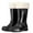 Black, variant on Long Rain Boots for Women Waterproof Wide Calf Boots for Women Warm Fashion Outdoor Work Boots