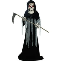 Haunted Hill Farm 8.5' H 20.46 lbs Motion-Activated Ginormous Reaper Animatronic, Halloween Decor, HHGINORMRPR-3FLSA