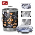 thumbnail image 3 of 12oz Tumblers Halloween Autumn Pattern Vacuum Insulated Stainless Steel Travel Tumbler Cups Mug with Lid and Straw for Beer,Coffee,Beverages with Cleaning Brush for Cold & Hot Drinks, 3 of 5