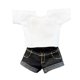 thumbnail image 5 of Disfraz informal de top y pantalones cortos vaqueros, estilo retro, a la moda, para cosplay, a escala 1/12 pantalones negros, 5 of 9