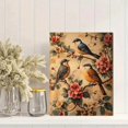 thumbnail image 2 of Qisvanset Framed Canvas Wall Art, 12x16 Inch Vintage Garden Bird Tree French Country Art, 2 of 5