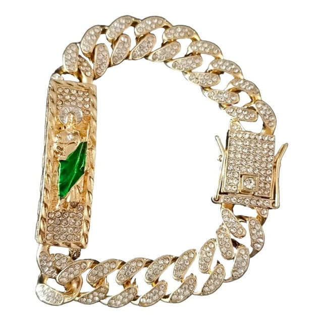 Esclava de oro laminado Maria Almudena San Judas Tadeo 18 kilates