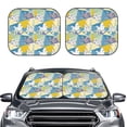 thumbnail image 6 of Lsque Cute Poodle Dog 2 PCS Windshield Sun Shade | CarFoldable Window Covers | Car Accessories Reflect UV for Universal Cars SUV Truck | Small, 6 of 7