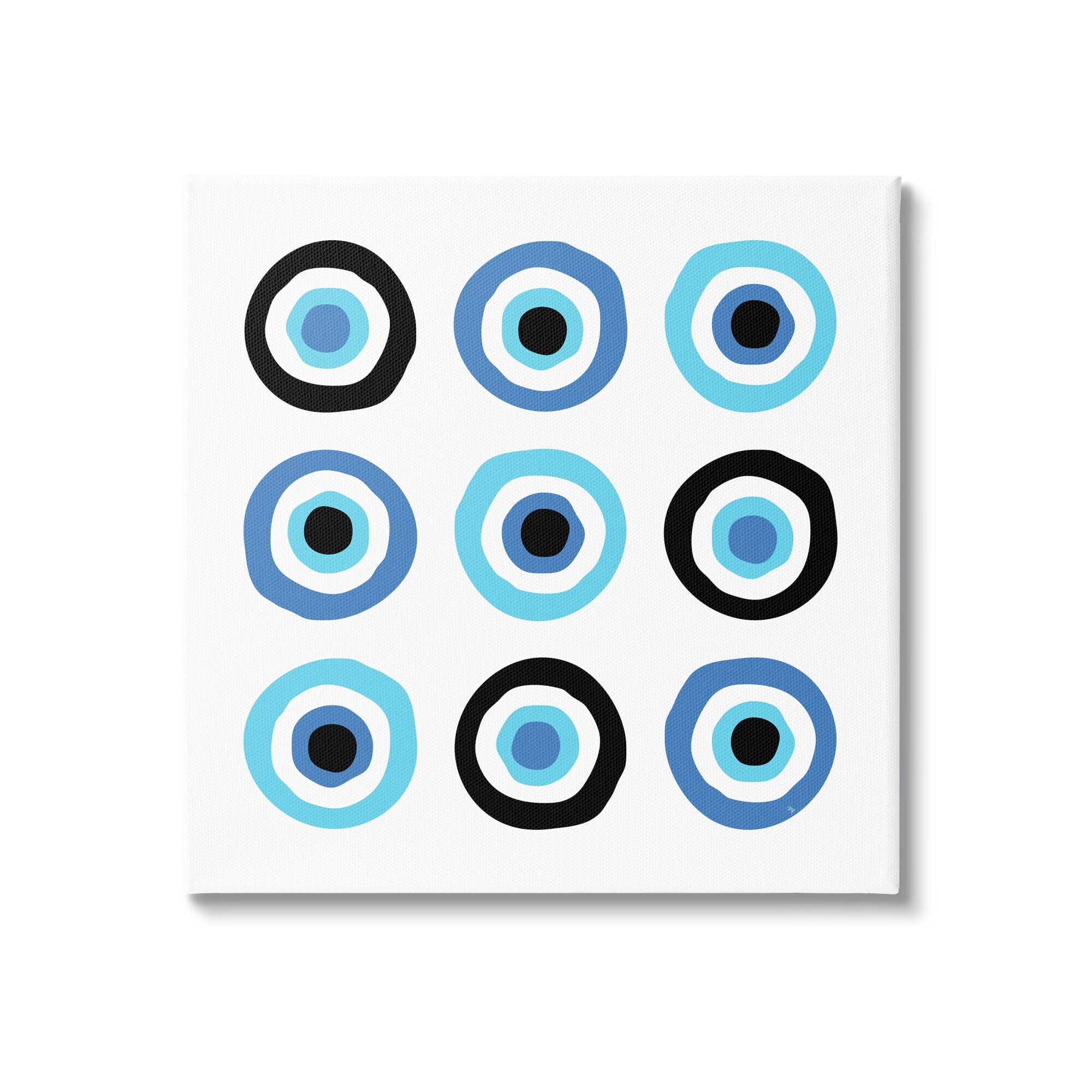 Stupell Industries Traditional Art Deco Evil Eyes Symbolic Spiral Amulets,30 x 30, Design by Martina Pavlova