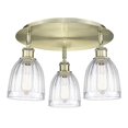 thumbnail image 4 of Innovations Lighting - Brookfield - 3 Light Flush Mount In Art Deco Style-9.5, 4 of 5
