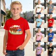 thumbnail image 2 of YUEHUA Kids' Walk for Peace Alaska Vintage T-Shirt, Boys' Casual Short Sleeve Tee, Retro Scenic Graphic Print Top for Travel, 2 of 5