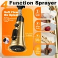 thumbnail image 5 of Sunrinx Touchless Pull Down Kitchen Faucet Motion Sensor 4-Spray Brushed Gold Sink Faucet, 5 of 13