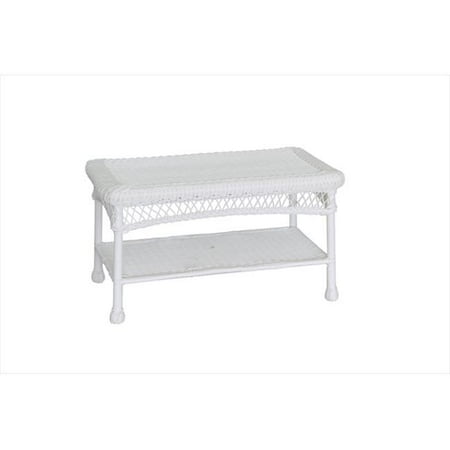 Jeco Wicker Patio Furniture Coffee Table