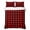 Red Black, variant on King Quilt Set 96''x106'', Black Red Plaid Lightweight Bedspread Coverlet Set with 2 Pillow Shams, Vintage Rustic Buffalo Checked Gingham Breathable All Season Quilt Bedding for Bedroom/Guest Room
