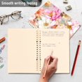 thumbnail image 5 of Haosy Abstract Watercolor Flower Notebooks 1-subject Journal 60 Sheets A5 College Ruled Paper Detachable Ring 8.3"x5.7", 5 of 8