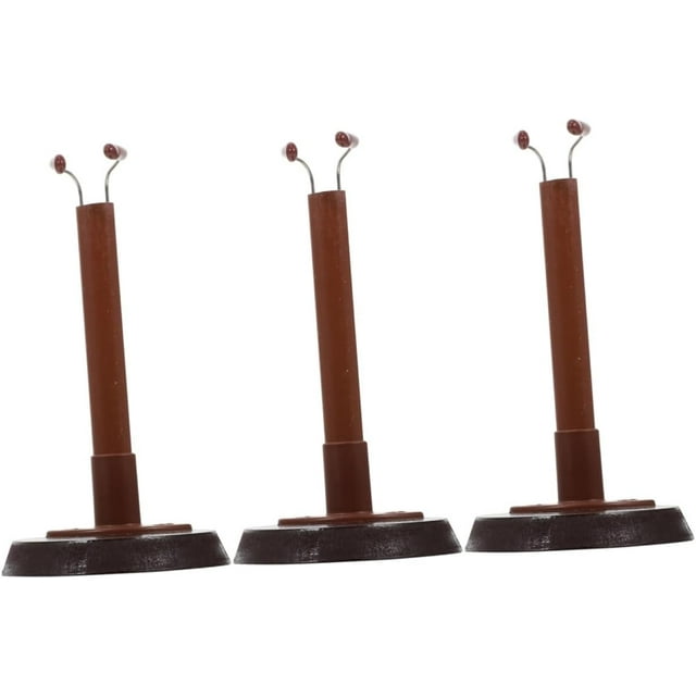 Yazoeia 3 Pcs Support de Poupée Mannequin pour Enfants Support de Figurines Miniatures Support de Poupée Mini Peluches en Bois Fond Rond Poupée CJC912-203923