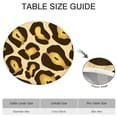 thumbnail image 6 of Gold and Brown Of Leopard Print Round Fitted Tablecloth with Elastic Edge,Dining Table Cover Waterproof,Outdoor Round Tablecloth for Camping,Dining,Indoor and Outdoor, 6 of 7