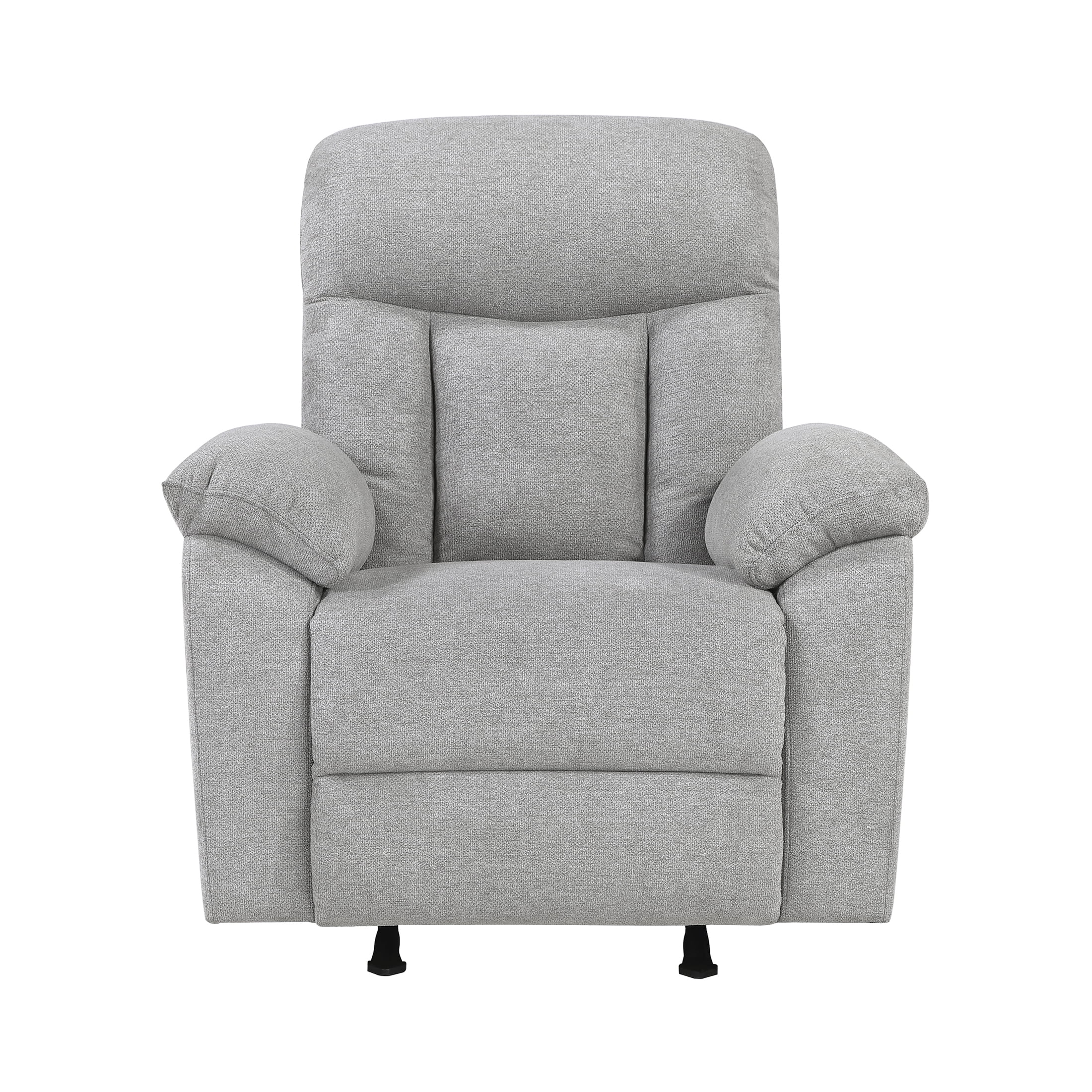 OakvillePark Havenlock Chenille Rocker Reclining Chair, Gray