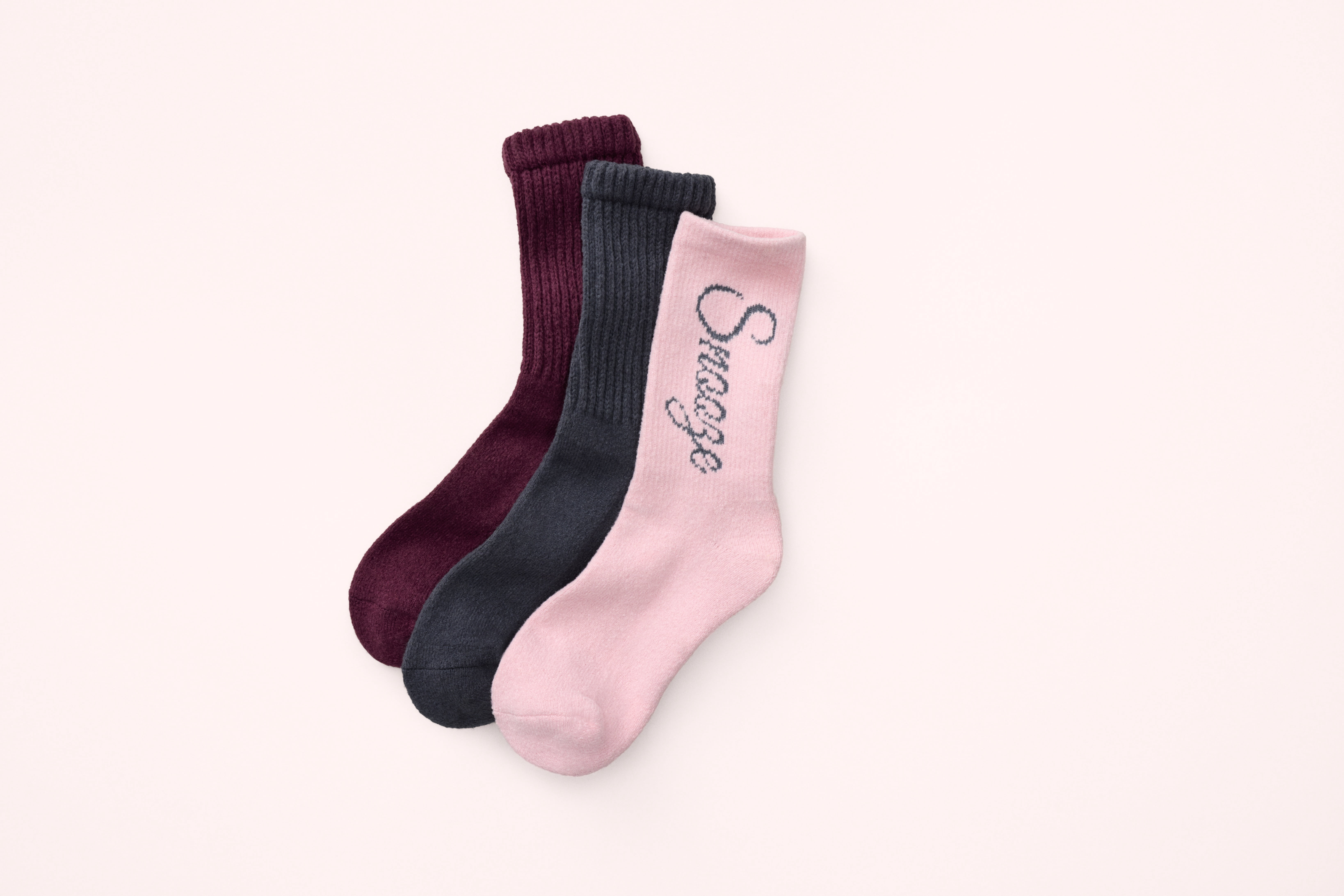 Joyspun Women's Crew Socks, 3-pack, Fits Shoe Sizes 4-10