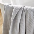 thumbnail image 4 of Uchino Waffle Twist Hand Towel Grey , Cotton, 4 of 7