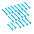 thumbnail image 4 of 100 mini espátulas desechables Perfecl Cucharas de crema de Plástico azul, 4 of 8