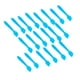 thumbnail image 4 of Cucharas de crema desechables Mini de Plástico Jinwen Azul 100 piezas Mini espátula cosmética, 4 of 8