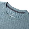 thumbnail image 3 of Free Country Men's Tech Jacquard Short Sleeve Crew Neck T-Shirt Compass Blue L, 3 of 6