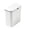 White, variant on Small Trash Can with Lid, Step Wastebasket Garbage Bin for Bathroom Bedroom Office, Space Saving Square Trash Bin with Soft Close Press Lid