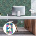thumbnail image 6 of Yayeee Blank Wall Plate Cover 1-Gang 4.5"x2.7" Home Unused Decorative Outlet, Colorful Geometric Pattern, 6 of 7