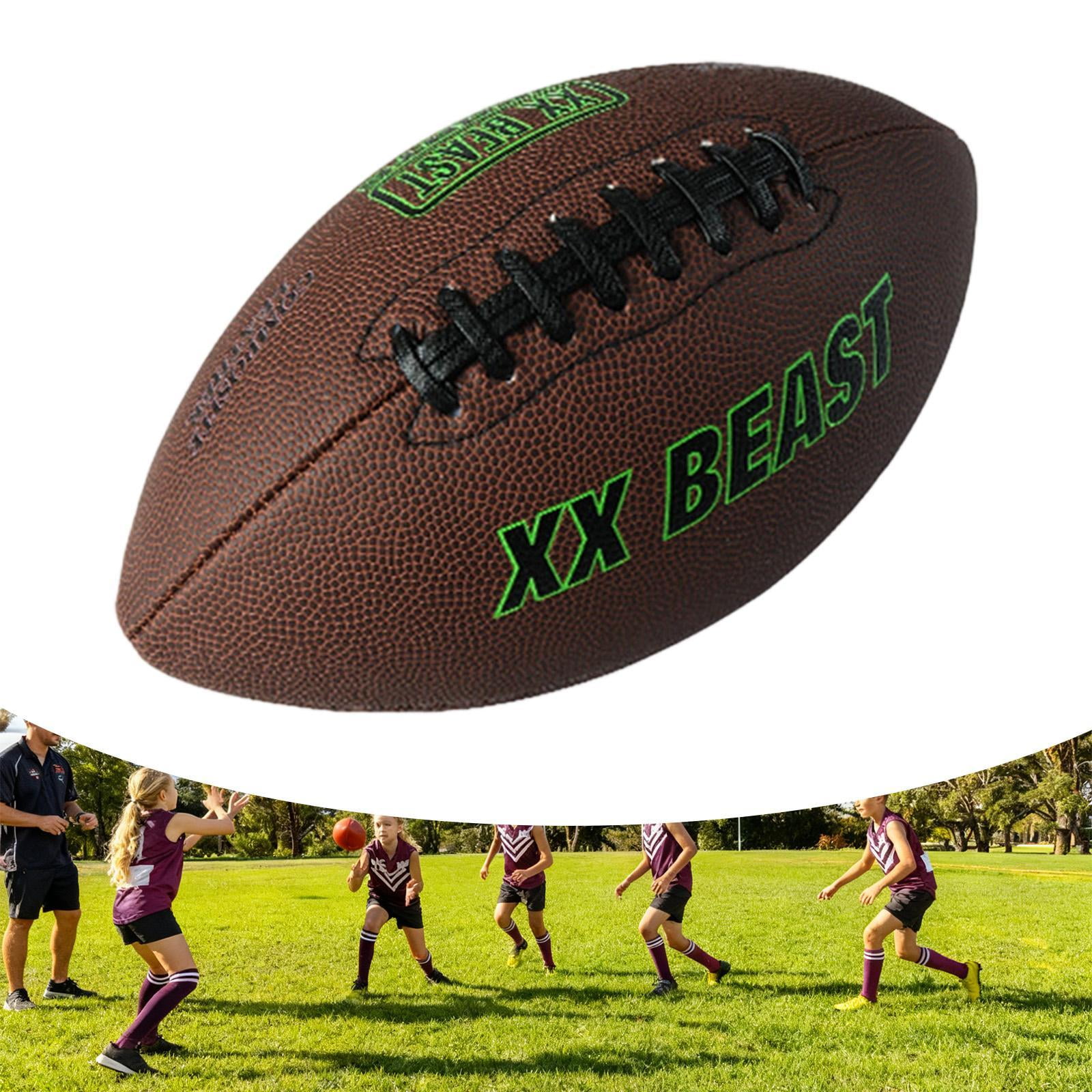 DimyFew Rugby Ball Nonslip American Football Wear Resistant for Christmas Family Friends Size 7