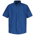 thumbnail image 1 of Red Kap Men's RK Poplin Dress Shirt, Royal Blue, SSL XXL, 1 of 4
