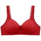 thumbnail image 4 of Sujetador sin aros para tallas grandes de mujer: ropa interior fina y transpirable con push-up, cierre lateral y sujeción cómoda, 4 of 5