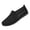Black #003, variant on Women's Breathable Woven Mesh Slip On Flat Shoes Casual Round Toe Loafers Rubber Sole Lightweight Comfort Walking Work Office Daily Wear Ladies Shoes 35