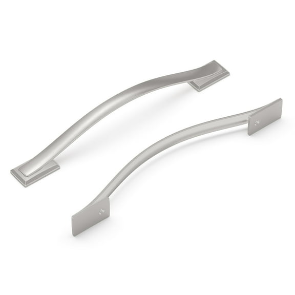Hickory Hardware H078773CH 6.3125 in. Center to Center Dover Collection Pull, Chrome Finish