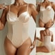 thumbnail image 4 of Gibobby Conjunto Lencería Tanga Y Bralette Lencería Sexy para Mujer Baby Doll Mujer Sexy Color Negro Mono Sensual y Elegante Fina Lenceria para Dama(Beige, X-CH), 4 of 5