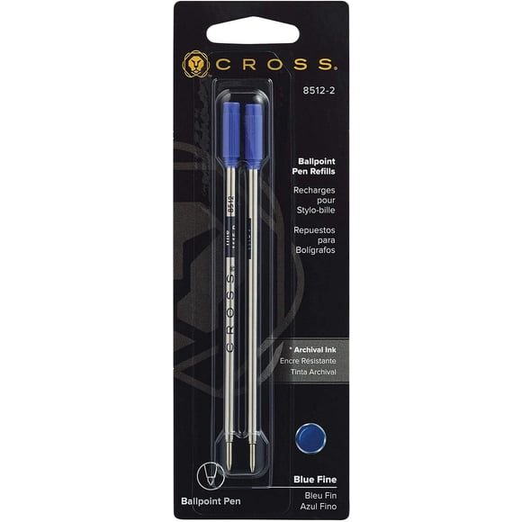 Recambio para bolígrafo Cross Universal Fine Blue, paquete de 2