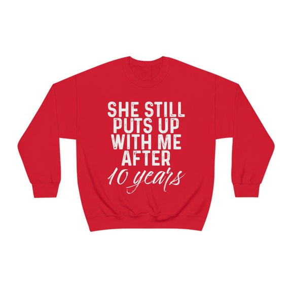 10th Anniversary Husband Sweatshirt, Gifts, Sweater Shirt