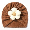 thumbnail image 4 of Baby Girls Turban Hats With Bow Caps Bonnets Headwraps For Toddlers Outdoor Kids Sun Hat with Neck Flap UPF 50+ Quick Dry Beach Hats for Boys Girls Adjustable, 4 of 4