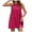 Red, variant on Aofany Women's Halter Dress Fashion Solid Color Sleeveless Round Neck Camis Dress Casual Summer Mini Dress