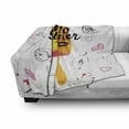 thumbnail image 3 of Ice Cream Soft Flannel Fleece Throw Blanket, Hello Summer Words with Lime Heart Sun Cake Color Splashes Image, Cozy Plush for Indoor and Outdoor Use, 50" x 60", Multicolor, by Ambesonne, 3 of 6