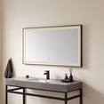 thumbnail image 4 of Vinnova Teruel 60" Rectangle Black Framed LED Wall Mount Bathroom Vanity Mirror, 4 of 8