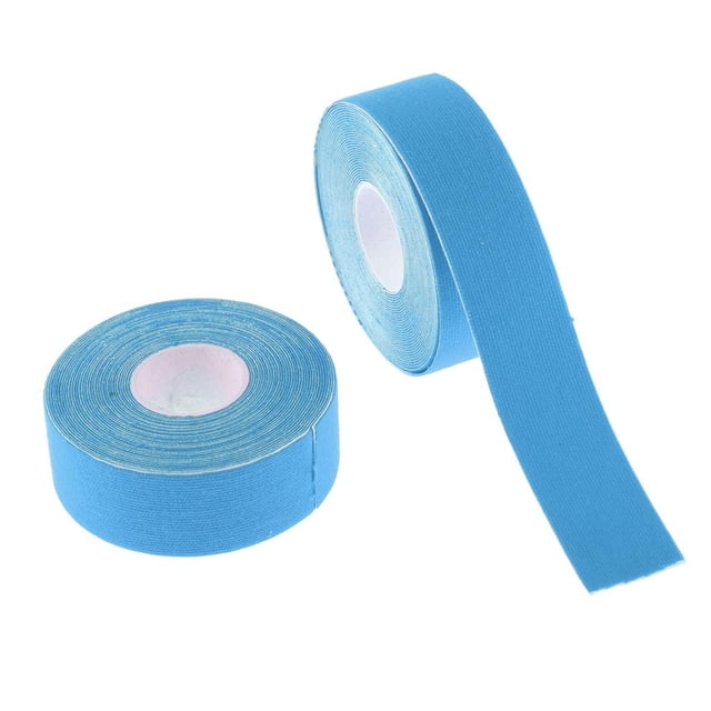 Paquete de 2 cintas de kinesiología para para relajación muscular, estiramiento elástico, Azul shamjiam Kinesiología de cintas deportivas