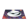 thumbnail image 3 of Cat Astronaut Planets and Moon 12×18 inch Placemats Heat Resistant Washable Foldable Rectangular Placemats Set Decoration Indoor Outdoor for Kitchen Dining Table 6PCs, 3 of 8