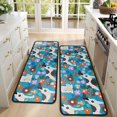 thumbnail image 4 of Kitchen Rugs Sets Of 2,Dog with Pioneer Flower Anti Fatigue Kitchen Mat Rugs Non Slip Washable,Decorative Kitchen Floor Mats for Kitchen,Sink,Laundry,17"x47"+17"x47", 4 of 5