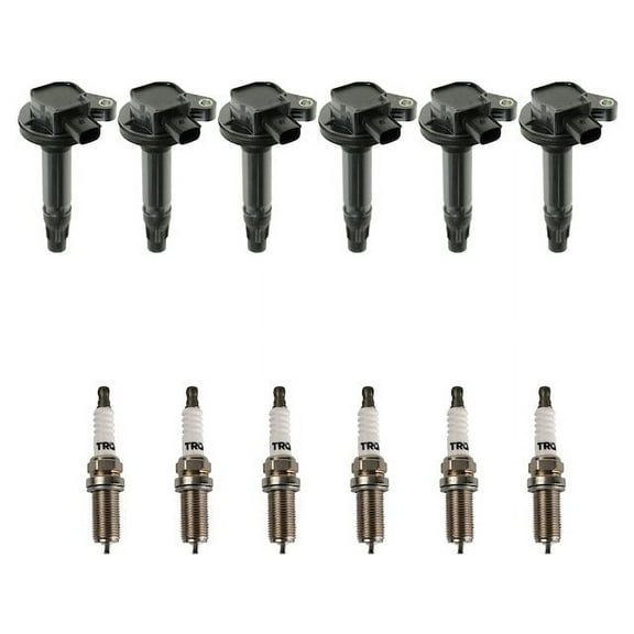 Ignition Coil and Spark Plug Kit 12 Piece - Compatible with 2007 - 2016 Lincoln MKX 3.7L V6 2008 2009 2010 2011 2012 2013 2014 2015