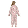 thumbnail image 3 of Fluffy Pajamas Set Fuzzy Winter Warm Pj Sets Pullover Tops and Long Pants Dogs Wearing Bows X-Large, 3 of 8