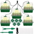 thumbnail image 4 of Seed Starter Tray with Grow Light & Humidity Dome - USB-Powered Indoor Greenhouse Mini Propagator Station, Durable Plastic Construction for Home Gardening, Plant, 4 of 12