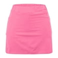thumbnail image 4 of LADIGASU Women's Solid Color Mid-waist Skirt Pants Sports Casual Shorts Bottoming Skirt Pants, 4 of 5