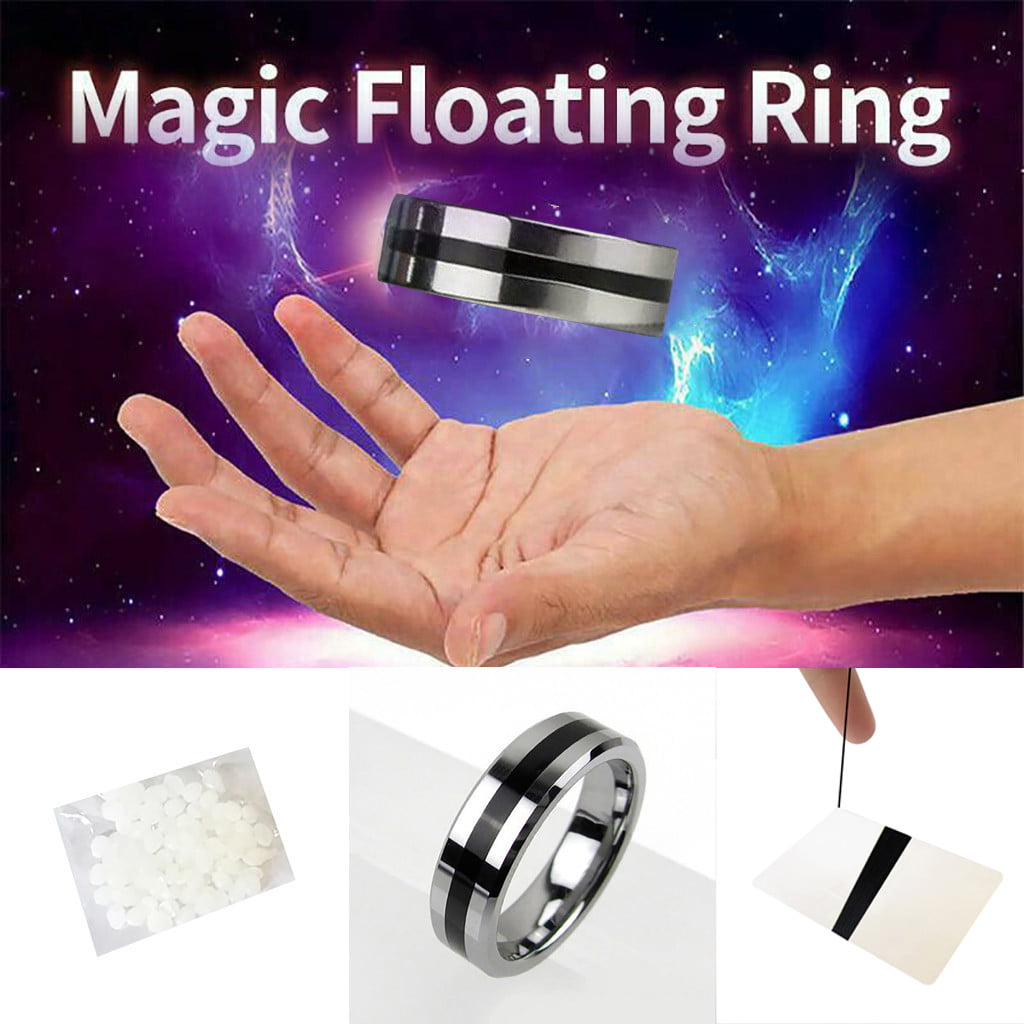 Magic Ring Tricks Play Ball Floating Effect of Invisible Magic Props Toy 