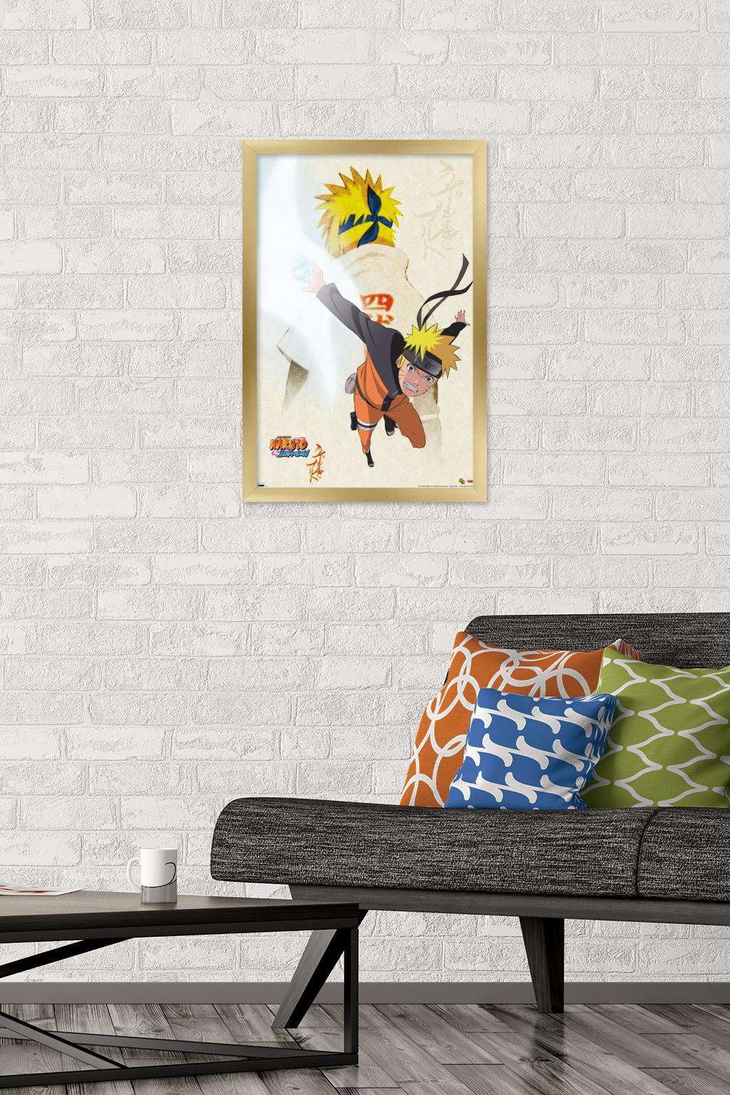 Naruto - Powers Wall Poster, 14.725" x 22.375", Framed