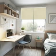 thumbnail image 5 of Chicology Cream Textured Cordless Blackout Privacy Vinyl Roller Shade 70.25 in. W x 64 in. H, 5 of 9