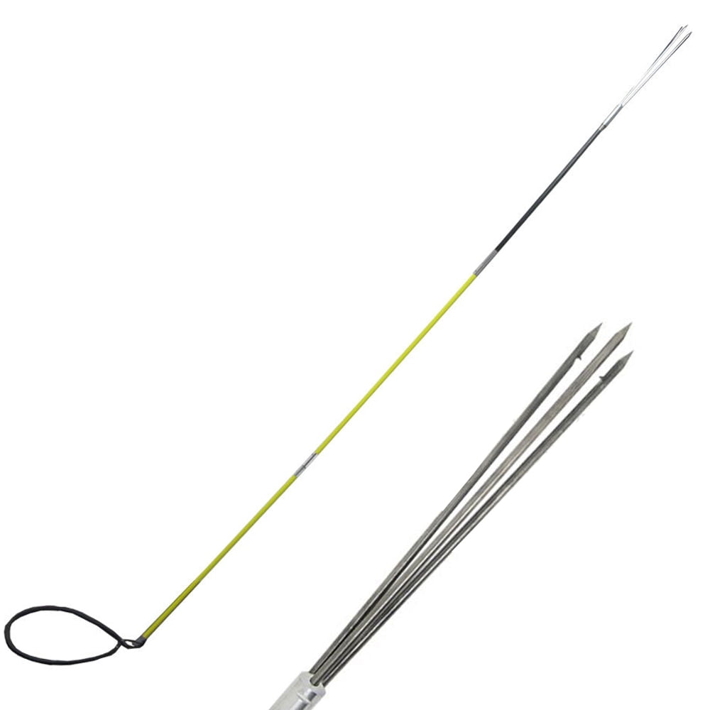 Hybrid Hawaiian Sling 9' Travel Spearfishing 3-Piece Pole Spear 3 Prong Tip 